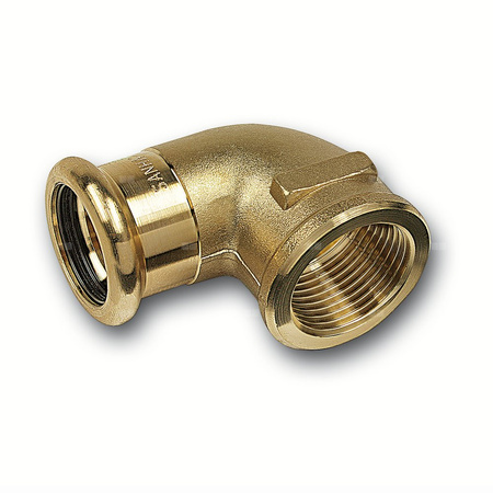 Kolano 90' SANHA PURAPRESS, brąz, 54 mm x 2'' (zw x GW)