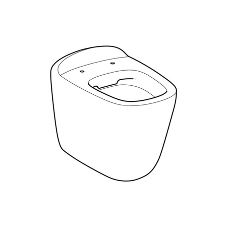 Deska sedesowa Geberit Citterio: Wolne opadanie=Tak, Mocowanie=Od góry, Biały / Błyszczący