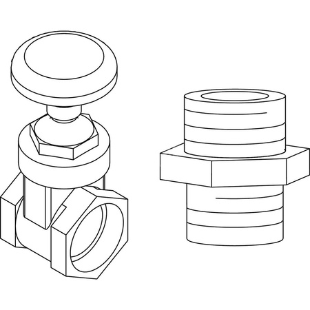 Akcesorium do pomp WILO - Zestaw zworu oodcinającego z brązu Rp 1 ¼ "