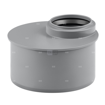 Złącze krótkie MAGNAPLAST HT PLUS HTR redukcja, PP (szary), DN 110 x DN 75 (ww x wz), do kanalizacji