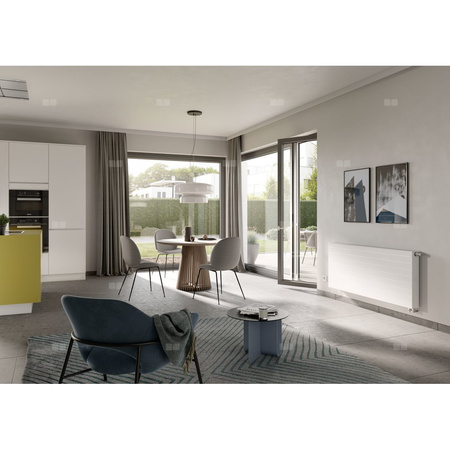 Kermi® x-flair® Line K T22 559x1605 968W,RAL9016, 10 bar,z osłoną