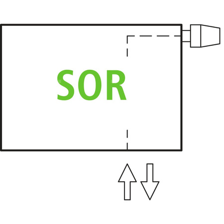 Grzejnik płytowy typ 11 KERMI V-HHV QN1079(R), bez osłony wym. 420 x 1300 mm, kolor biały, moc 1079 W