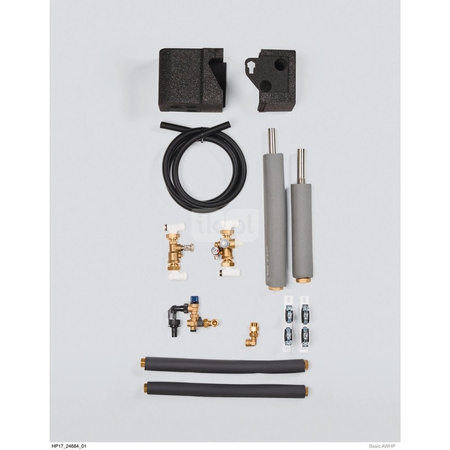 Zestaw przyłączeniowy uniTOWER naścienny (zawiera elastyczne podłączenia wyk. stal nierdzewna, wspornik ścienny, zawór bezp c.w.