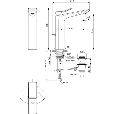 CONCA BATERIA UMYWALKOWA WYS. 5L PUW/M CHR