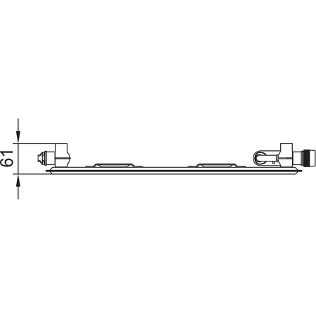 Grzejnik płytowy typ 10 KERMI Profil-V, lewy wym. 750 x 1600 mm, kolor biały, moc 1178 W