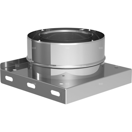 Płyta fundamentowa z odpływem w dół JEREMIAS TWG05 stal nierdzewna fi 100/150 mm