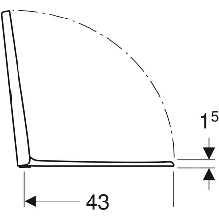 Deska sedesowa Geberit iCon EasyMount: Wolne opadanie=Tak, Zawiasy wypinane=Blokowane, Mocowanie=Od góry, Biały / Błyszczący