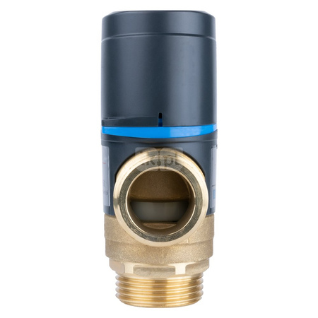 Zawór regulacyjny termostatyczny do wody ciepłej AFRISO ATM 361 ze śrubunkami mosiądz GZ 1'', DN 20, zakres temp. 20-43'C, Kvs 1.6 m3/h, maksymalna temperatura 90'C, maksymane ciśnienie 10 bar