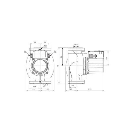 Pompa obiegowa WILO TOP-Z 65/10 DM PN6/10 GG, 2900 obr/min 3 x 400 V 50 Hz, PN 10/10bar