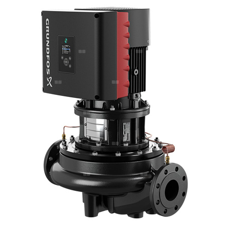Pompa obiegowa GRUNDFOS TPE 32-580/2 typu in-line z silnikiem znormalizowanym 50/60 Hz, moc silnika 5.5kW 9.95 A PN 16 2920 obr/min