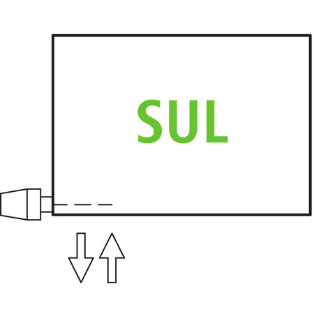 Grzejnik płytowy typ 11 KERMI V-HHV QN432(R), bez osłony wym. 280 x 700 mm, kolor biały, moc 432 W