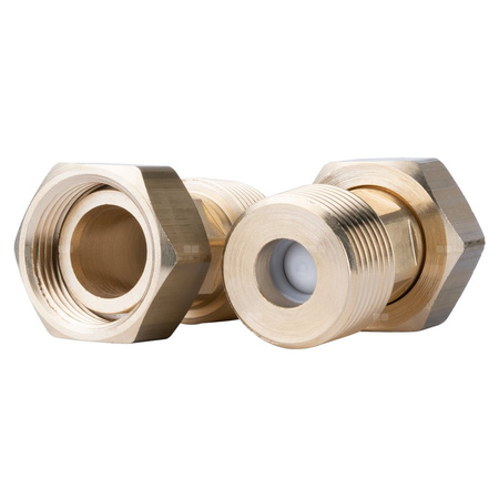 Zawór regulacyjny termostatyczny do wody ciepłej AFRISO ATM 343 ze śrubunkami mosiądz GZ 3/4'', DN 15, zakres temp. 35-60'C, Kvs 1.6 m3/h, maksymalna temperatura 90'C, maksymane ciśnienie 10 bar