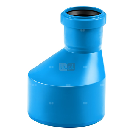 Złącze MAGNAPLAST Ultra dB UDBR redukcja, PP-m (niebieski), DN 110 x DN 75 (ww x wz), do kanalizacji