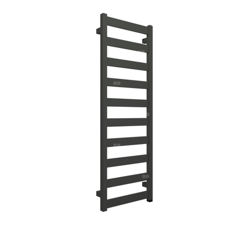 Grzejnik elektryczny TERMA VIVO One 400 x 1150 mm, kolor szary drogowy b RAL7043, moc 400 W, podłączenie E8, kabel prosty bez wtyczki 1,5m czarny