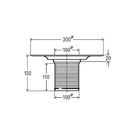 Advantix-element do wyrównania wysokości tworzywo sztuczne, nr wzoru 4925 odpływ pionowy