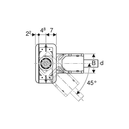 Kołnierz Geberit do rynien zbiorczych serii CleanLine
