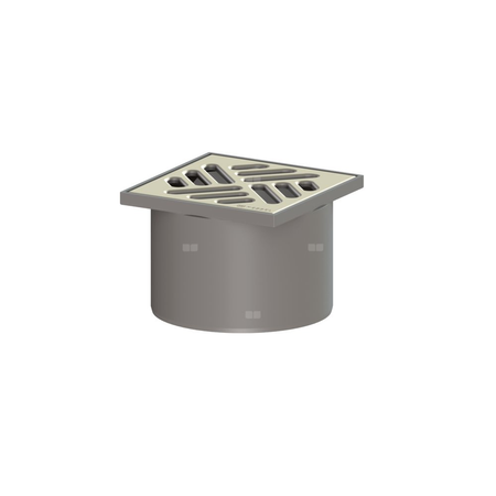 Kratka KESSEL kwadratowa ze stalowai nierdzewnej 100x100mm do wpustu