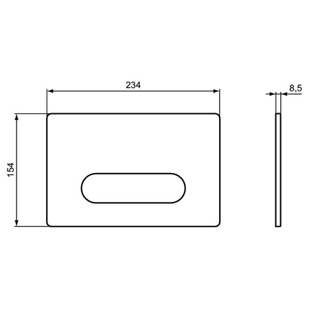 OLEAS PRZYCISK SPŁUKUJĄCY M4 BIAŁY