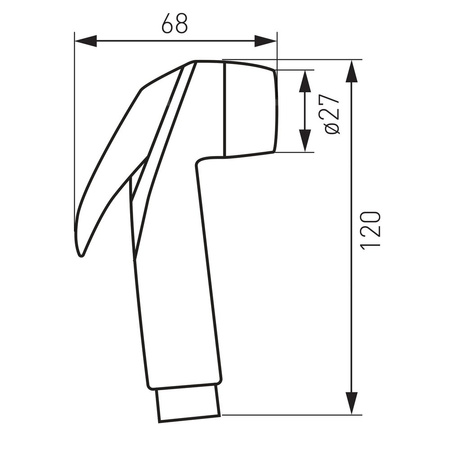 PRESSO zestaw natryskowy bidetowy, blistrowany