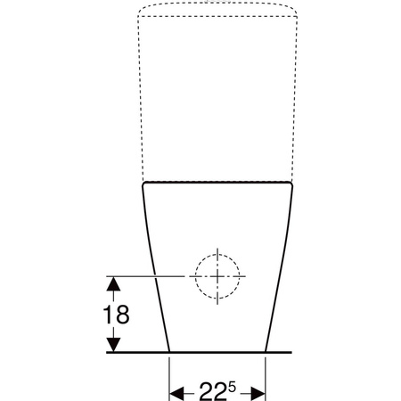 Miska WC stojąca GEBERIT iCon bez kołnierza wewnętrznego