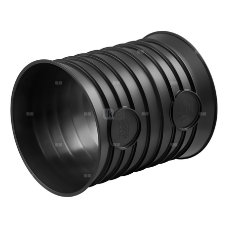 Nasuwka MAGNAPLAST MAGNACOR MCU, PP (czarny), DN 500 x DN 500 (ww x ww), do kanalizacji