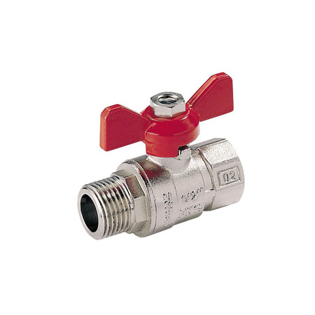 Zawór kulowy COMAP 1/2'' GZ x GW, uchwyt: motylek