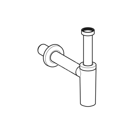 Króciec wlotowy syfonu umywalkowego