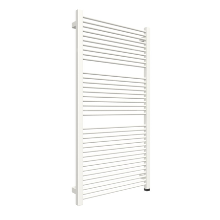 Grzejnik elektryczny TERMA MIKE ONE 530 x 1035 mm, kolor biały soft RAL9016, moc 600 W, podłączenie E8, kabel spiralny z wtyczką 2,5m biały