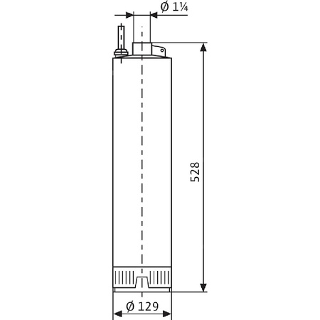 Pompa głębinowa 1-fazowa WILO Sub TWI 5-506EM częstotliwość 50 Hz, moc 1.1 kW 7.9 A, prędkość obrotowa 2810 obr/min