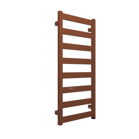 Grzejnik TERMA VIVO ONE 910/400 \ Bright Copper, podł. S8, 300W, kabel prosty bez wtyczki [1,5m sreb