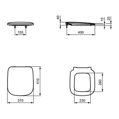 ESEDRA DESKA ZAWIASY METALOWE