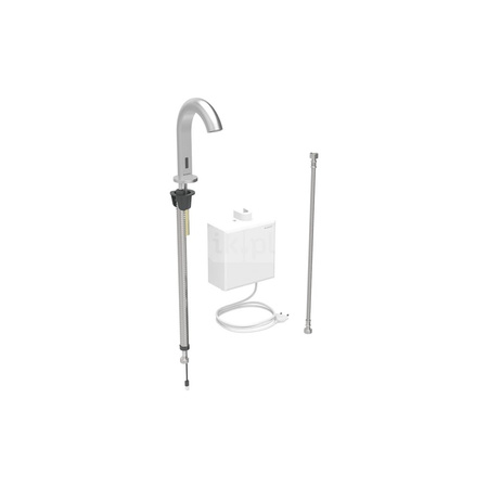 Elementy mocujące Geberit do baterii umywalkowych Piave i Brenta, montaż stojący