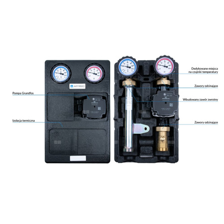 Grupa pompowa PrimoTherm K 180-1 DN25 GP, pompa Grundfos UPM3 Hybrid