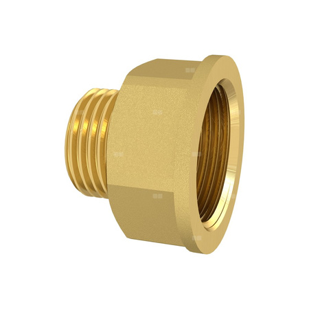 Redukcja mufowo-nyplowa skręcana, GW/GZ ¾x⅜ mosiądz