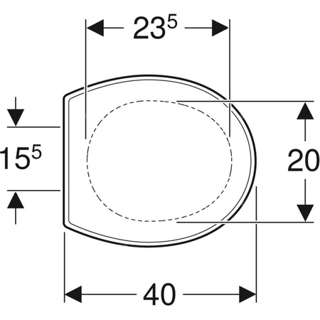 Deska sedesowa GEBERIT Bambini duroplast, kolor: biały, kolor zawiasu: mosiądz chromowany