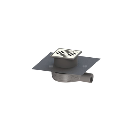 Wpust Ultraflat 79 DN 50 z nasadkąi kołnierzem z fabrycznie zamontowaną matą