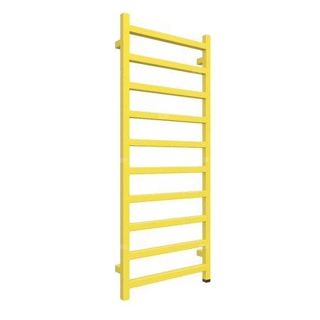 Grzejnik elektryczny TERMA SIMPLE ONE 500 x 1200 mm, kolor żółty siarkowy RAL1016, moc 400 W, podłączenie E8, kabel prosty bez wtyczki srebrzysty