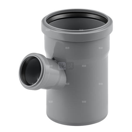 Trójnik MAGNAPLAST HT PLUS HTEA 67' PP DN 50 x DN 40 x DN 50 (ww x ww x wz), kolor szary