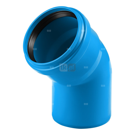 Kolano 87' MAGNAPLAST Ultra dB UDBB, PP-m (niebieski), DN 110 (wz x ww), do kanalizacji