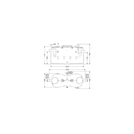 Separator tłuszczu EasyClean free | Mix | NS 20 | LEWY | Z wziernikiem i króćcem do napełniania | Bez SonicControl
