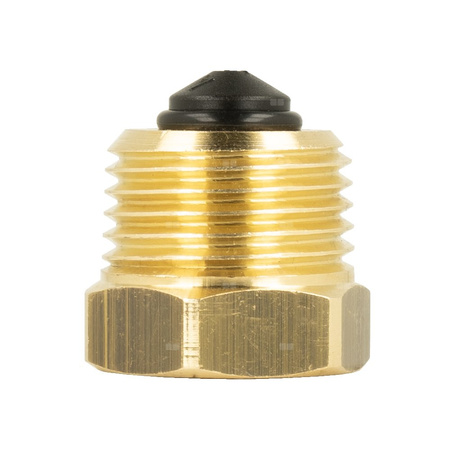 Odpowietrznik automatyczny pionowy, hybrydowy PrimoVent G3/8'' z Aquastop i zaworem stopowym, R1/2''