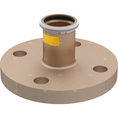 Kołnierz GEBERIT Mapress Kupfer Gas przejściowy PN do gazu, miedź / miedź, 28 mm (mufa zaprasowywana x kołnierz) z uszczelką