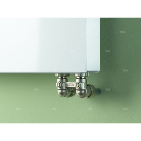 Grzejnik płytowy Kermi®X2® Plan-V typ 12 705x66x2605 biały, 10 bar, zaworowy lewy, z osłonami