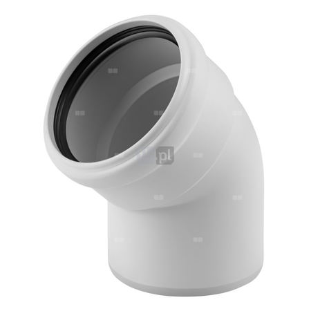 Kolano 30' MAGNAPLAST SKOLAN safe dBB, PP (biały), DN 110 (wz x ww), do kanalizacji