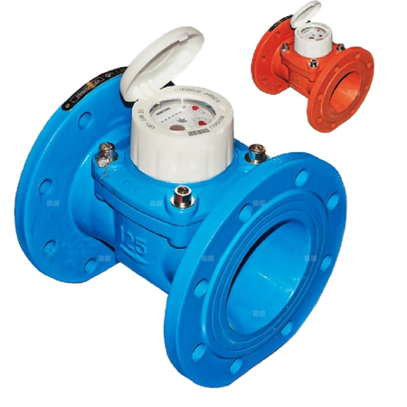 Wodomierz jednostrumieniowy suchobieżny przemysłowy, typu WDE-K50 DN 50 Q3=40 m3/h R100/100, Tmax: 90st.C, L=200 mm