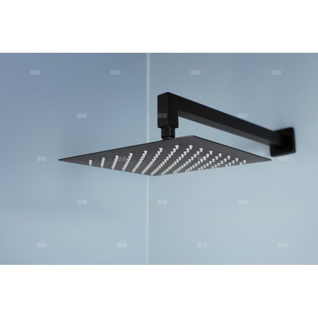 Zestaw natryskowy LOGON podtynkowy z baterią 3 funkcyjną, czarny