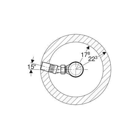 Kołnierz mocujący syfonu brodzikowego d85/di41 M47x2 H6