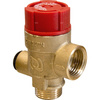 Zawór przelewowy AFRISO MS z wyjściem na manometr mosiądz 2,5 bar GW 1/2'' x 3/4''