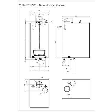 Kocioł kondensacyjny VICTRIX PRO V2 180 EU
