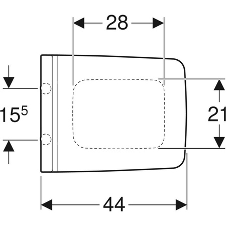 Deska sedesowa Geberit Xeno²: Wolne opadanie=Tak, Zawiasy wypinane=Tak, Mocowanie=Od góry, Biały / Błyszczący